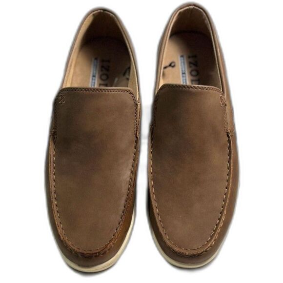 Izod Men\'s Seapoint Brown Slip-On Moccasins SZ 9-1/2M  NEW main image 5